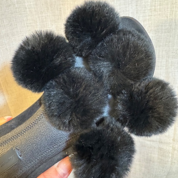 Alexander Wang Black Pom-Pom Slide Sandals – Size 36 (Women’s US 6) - Picture 5 of 6